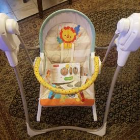 fisher price rainforest open top cradle swing argos